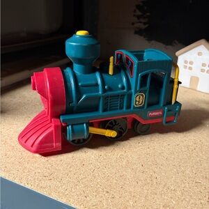 Playmobil Red and Blue Toy Locomotive